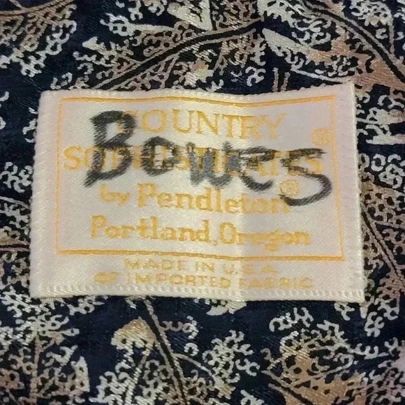 Vintage Pendleton Western Paisley Button Down Shirt - Picture 9 of 10